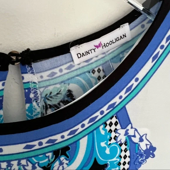 Dainty Hooligan Lost In Love Blue Boho Dress NWT - Size Small - Picture 8 of 9